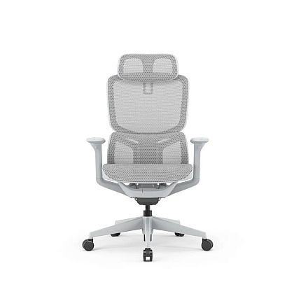 Кресло компьютерное SitZone E-JX-002А, сетка, пластик, белый - 2