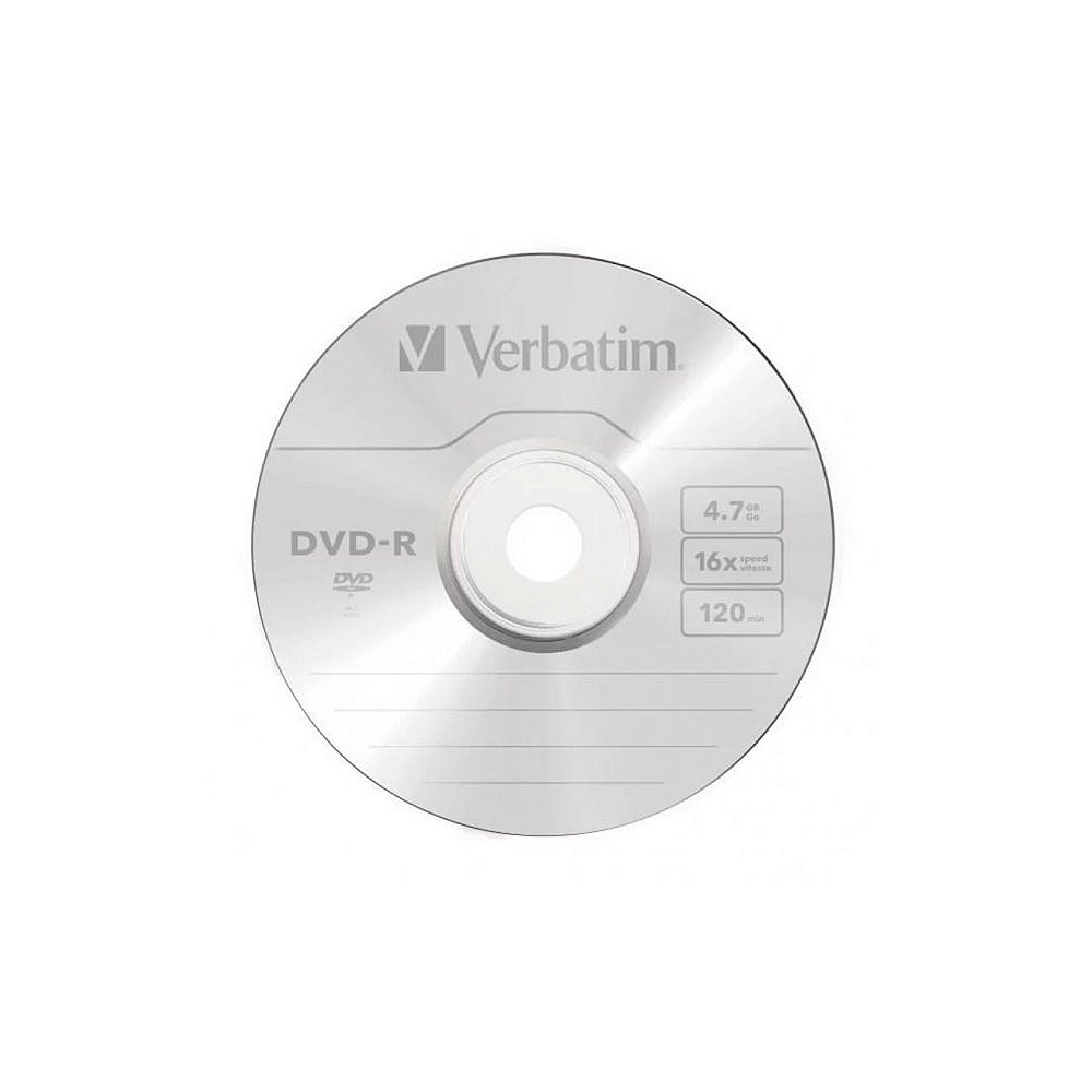 Диск DVD-R 4,7 Гб запис. 16х. Verbatim DataLife