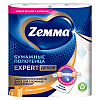 Полотенца бумажные Zemma Expert, 2 рулона, 3 слоя, декор - 2