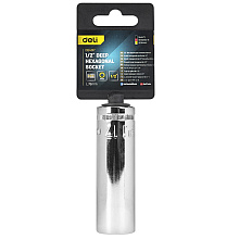 Головка торцевая шестигранная Deli YS EDQ4317 1/2", 17 мм, глубокая, серебристый