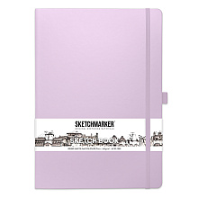 Скетчбук "Sketchmarker", 21x30 см, 140 г/м2, 80 листов, фиолетовый пастельный