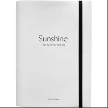 Ежедневник недатированный "Sunshine", А5, 2025, на резинке, белый