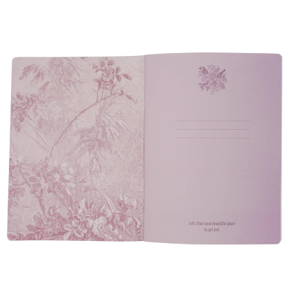 Тетрадь "Floreale. Cedar Rose", А4, 40 листов, клетка, скоба сбоку, розовый - 3