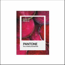 Блокнот «Color of Belarus. Pantone Ya u mamy burachok», А5, 128 листов, в точку, белый, красный