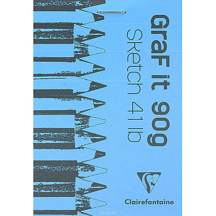Скетчбук "Graf It", A6, 90 г/м2, 80 листов, голубой