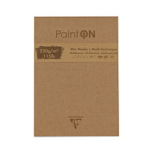 Блок-склейка "Paint'On" Mix, 17.6х25 см, 250 г/м2, 50 листов, неровный край