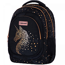 Рюкзак детский Astra "Head Golden Effect Classy Gold", черный, золотой