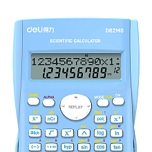 Калькулятор научный Deli Core "D82MS", 12- разрядный, голубой
