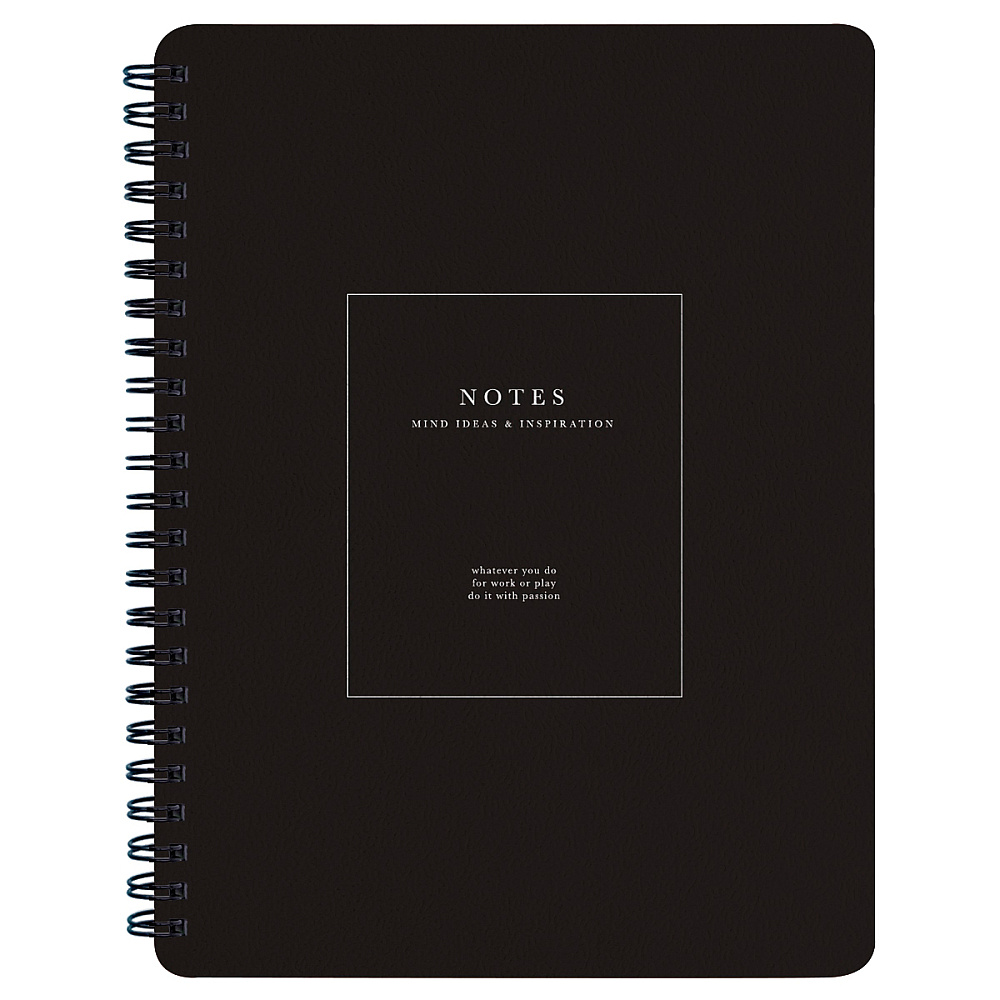 Тетрадь "Notes", А5, 80 листов, клетка, черный