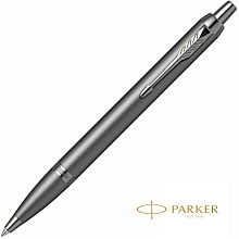 Ручка шариковая автоматическая Parker "IM Monochrome K328", 0,7 мм, серый, стерж. синий