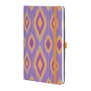 Блокнот "Ikat lilac sand", А5, 96 листов, линейка, фиолетовый, оранжевый - 3