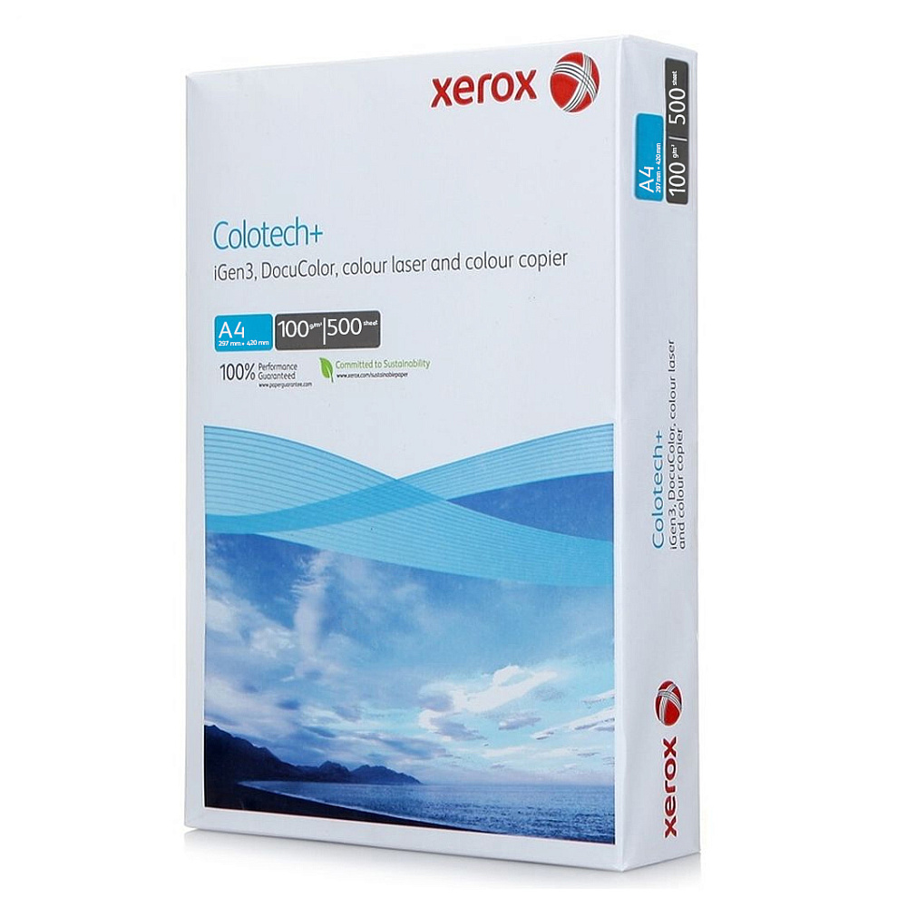 Бумага для лазерной печати "Xerox Colotech+", A4, 500 листов, 100 г/м2