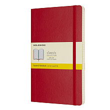 Блокнот "Classic Soft Large", А5, 96 листов, клетка, красный