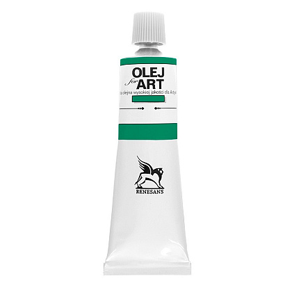 Краски масляные Renesans "Oils for art", 39 зелень перманентная, 60 мл, туба