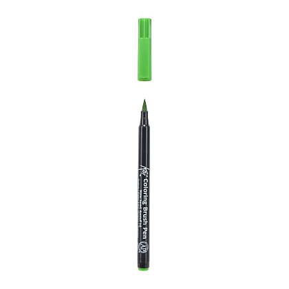 Маркер акварельный "Koi Color Brush", изумрудный - 3