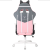 Кресло игровое Бюрократ Knight "Catzy", экокожа, пластик, серый, розовый - 4