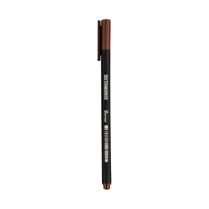 Ручка капиллярная "Sketchmarker Artist fine pen", 0.4 мм, коричневый темный