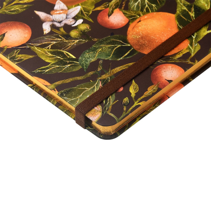 Еженедельник недатированный "Flora. Paradise. Oranges", А5, 144 страниц, линованный, оранжевый, зеленый - 3