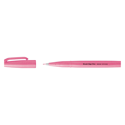 Маркер-кисть "Brush Sign pen", флуоресцентный розовый - 2