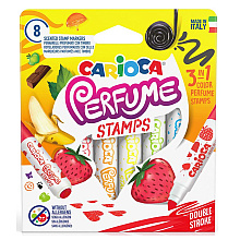 Фломастеры "Perfume Stamps" со штампами, 8 шт, -30%