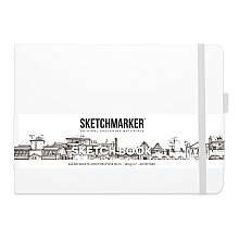 Скетчбук "Sketchmarker", 21x14.8 см, 140 г/м2, 80 листов, белый пейзаж
