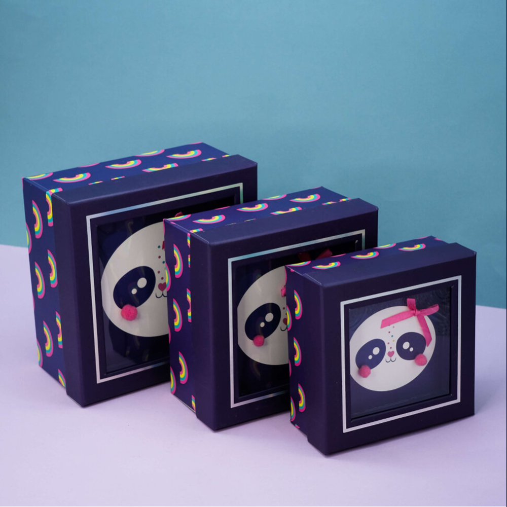 Коробка подарочная "Panda", 19х19х9.5 см - 6