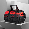 Сумка для инструментов Deli RS DL430316, 380х210х280 мм, ткань Oxford, пластиковое дно, черный, красный - 3