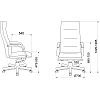 Кресло для руководителя Бюрократ T-9927WALNUT, натуральная кожа, слоновая кость, металл, дерево - 6