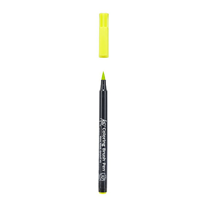 Маркер акварельный "Koi Color Brush", салатовый - 3