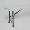 Скамья складная Bench AKS тип 2, 2400х300х430 мм, белый - 4