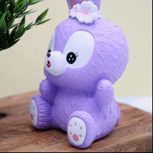 Копилка "Surprised bunny", пластик, фиолетовый