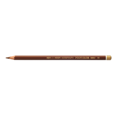 Карандаш цветной Koh-I-Noor "Polycolor 3800", 032 сиена натуральная