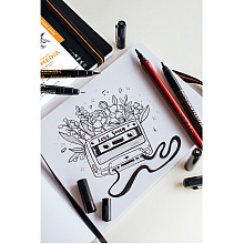 Скетчбук "Rhodia Touch Mixed Media Artbook", A5, 20 листов, черный
