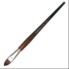 Кисть "Escoda Versatil Brush L/H", синтетика, темно-коричневый, плоская, №20