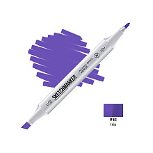 Маркер перманентный двусторонний "Sketchmarker", V41 ирис