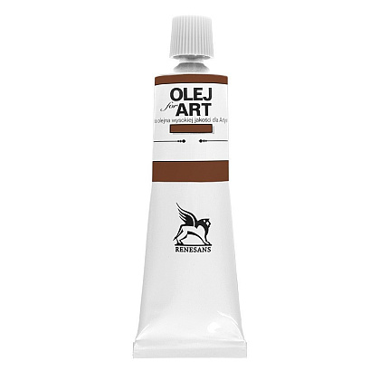 Краски масляные Renesans "Oils for art", 77 марс коричневый, 60 мл, туба