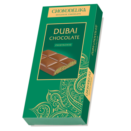 Шоколад молочный "Dubai Pistachio" с начинкой из фисташки, 50 гр - 2