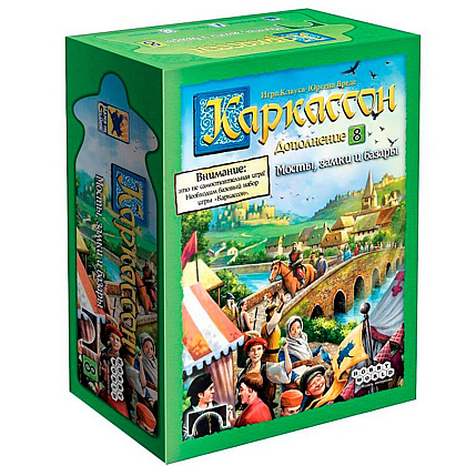 Игра настольная "Каркассон 8: Мосты, замки и базары"