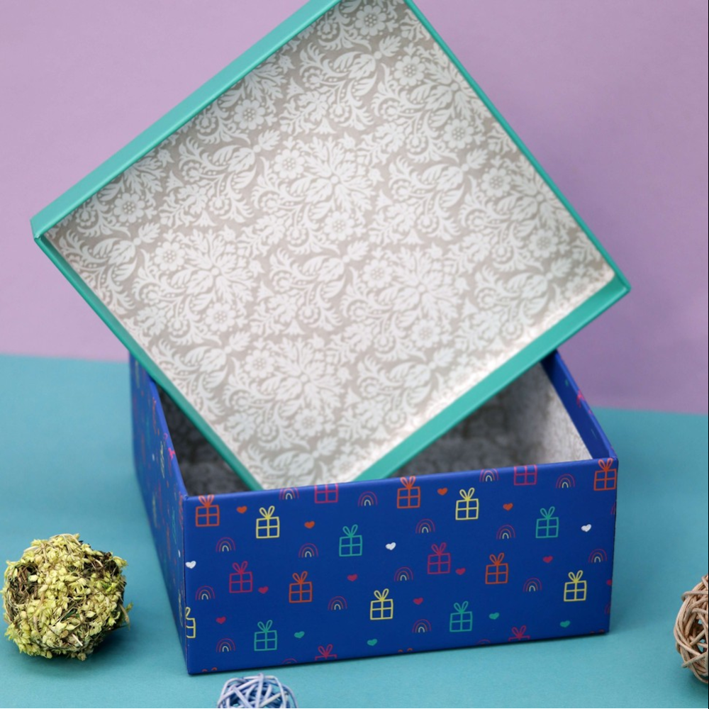 Коробка подарочная "Gift", 17х17х8 см, картон - 2