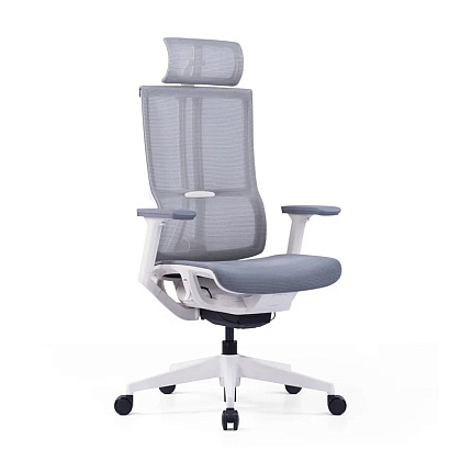 Кресло для руководителя SitZone E-303-001A-P1-WH сетка, серый, -30%