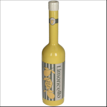 Ваза керамическая "Limoncello", 7.5х7.5х34 см, желтый