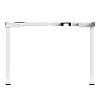 Стол с электроприводом WellDesk Prime 1300x675х18 белый/дуб бардолино натуральный (9191462+9072452) - 6