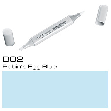 Маркер перманентный "Copic Sketch", B-02 голубая яичная скорлупа