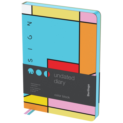 Ежедневник недатированный "Color Block", А5, 272 страницы