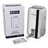 Диспенсер для жидкого мыла BXG "SD H1-1000", 1 л, ручной, металл, серебристый, глянцевый - 6