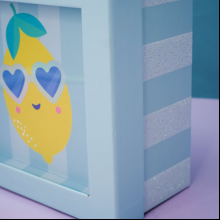 Коробка подарочная "Lemon glass", 19х19х9.5 см