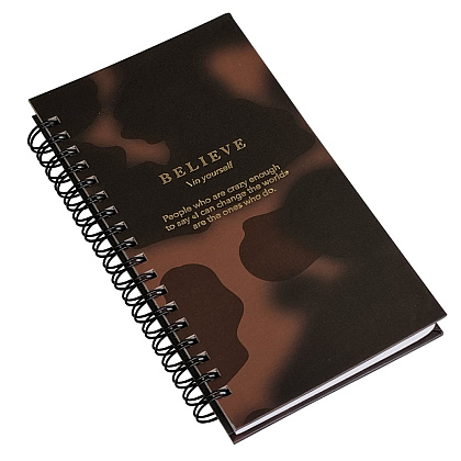 Блокнот "Believe пятна на коричневом", А6, 100 л, в клетку, коричневый - 4