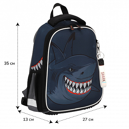 Рюкзак школьный "Ergo Light. Shark", синий, серый - 2