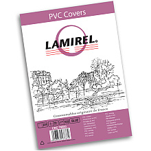 Обложка Lamirel Transparent A4, PVC, синий, 200мкм, 100 шт 