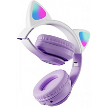 наушники беспроводные Miru "CAT EP-W10", Bluetooth, сиреневый 
